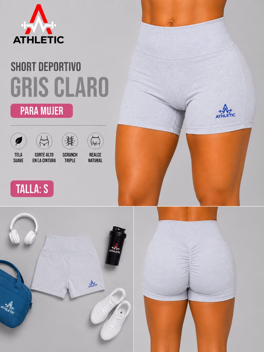 Athletic Sculpt Scrunch Short