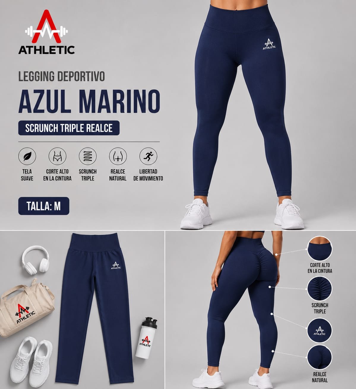 Athletic Sculpt Triple Scrunch Leggings
