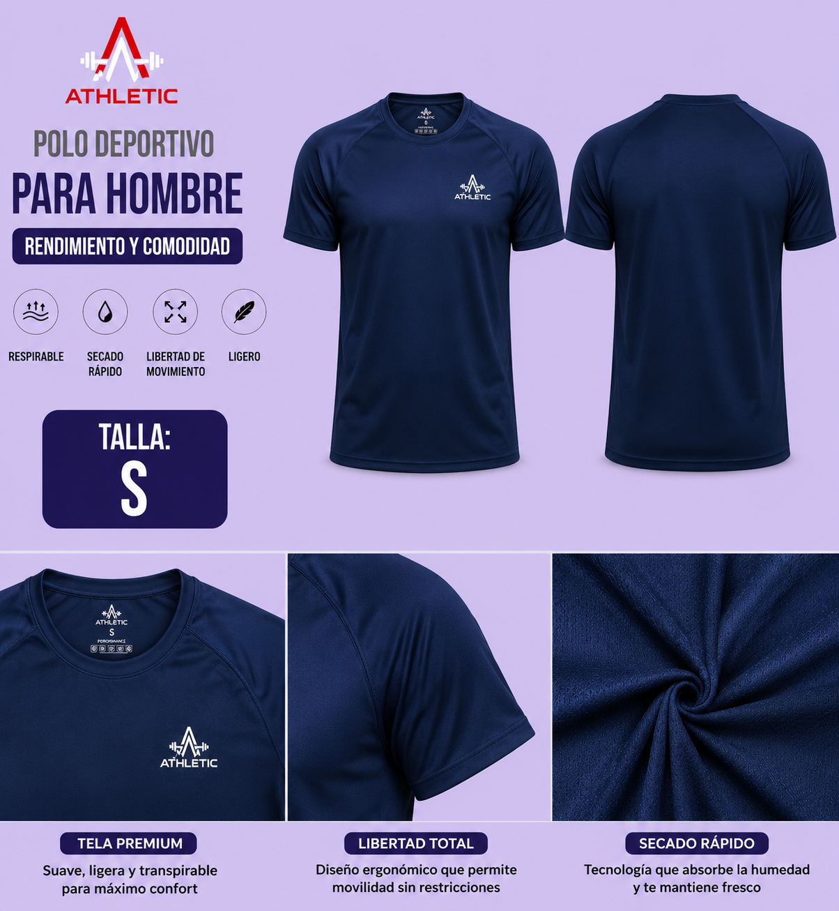 Polo Athletic Performance Navy