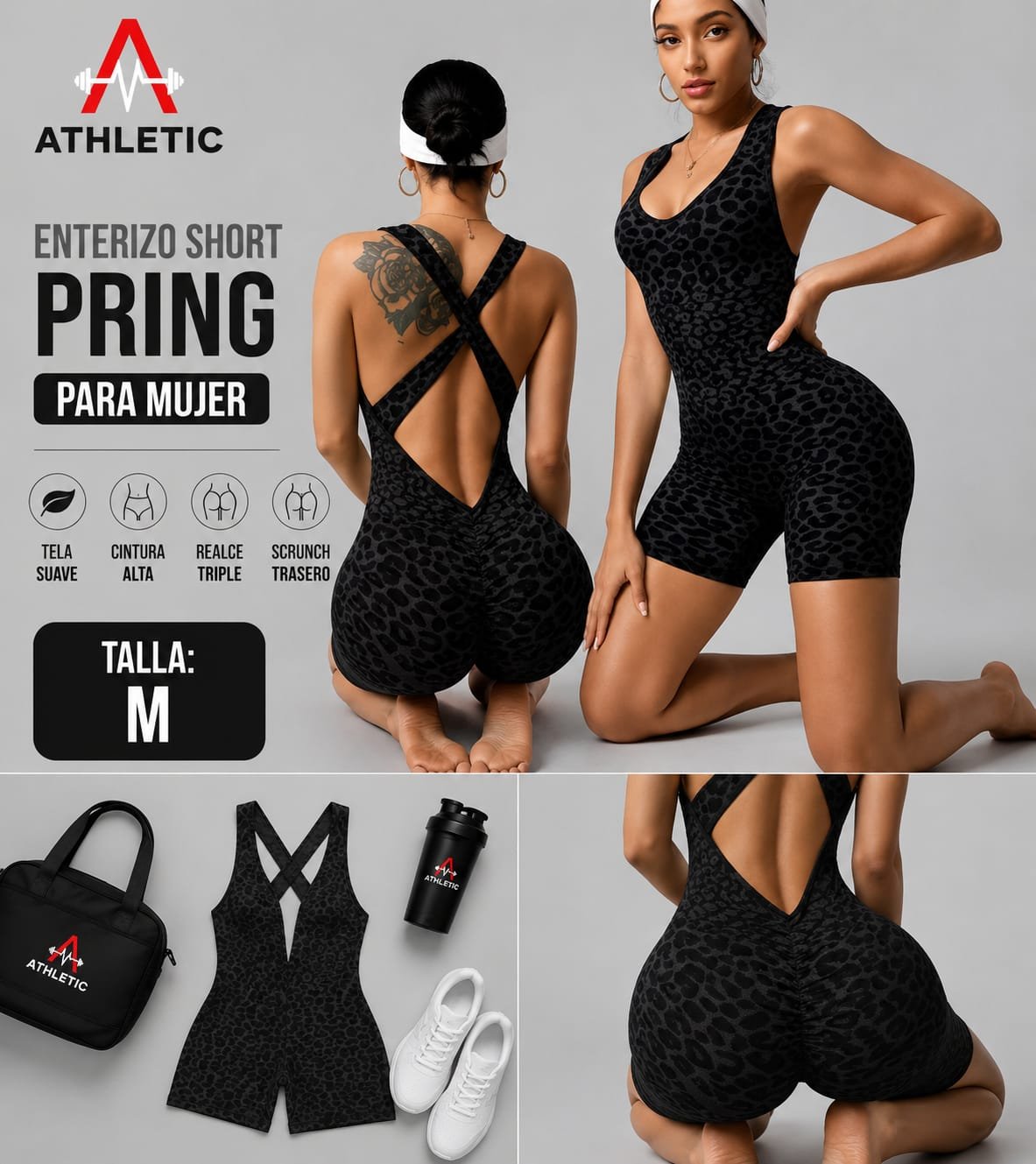 Athletic Enterizo Short Pring